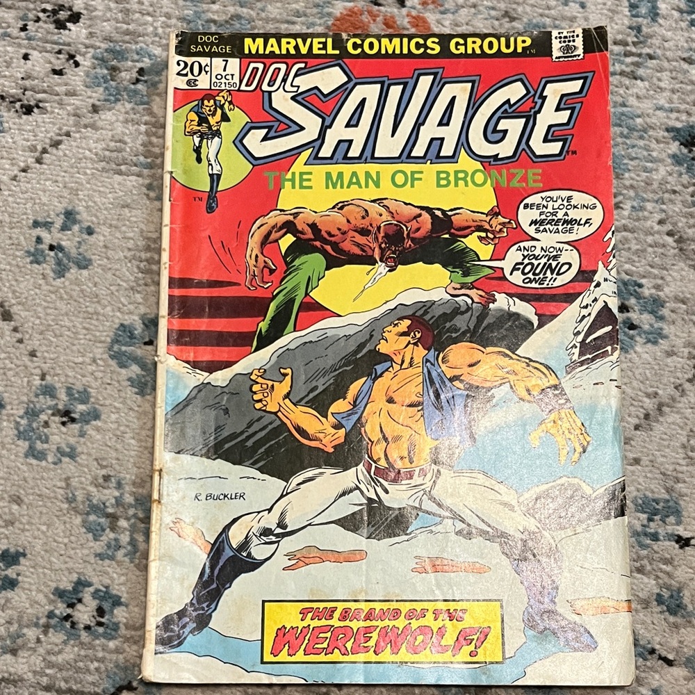 Vintage 1973 Doc Savage Comic Book The Man of Bronze #7